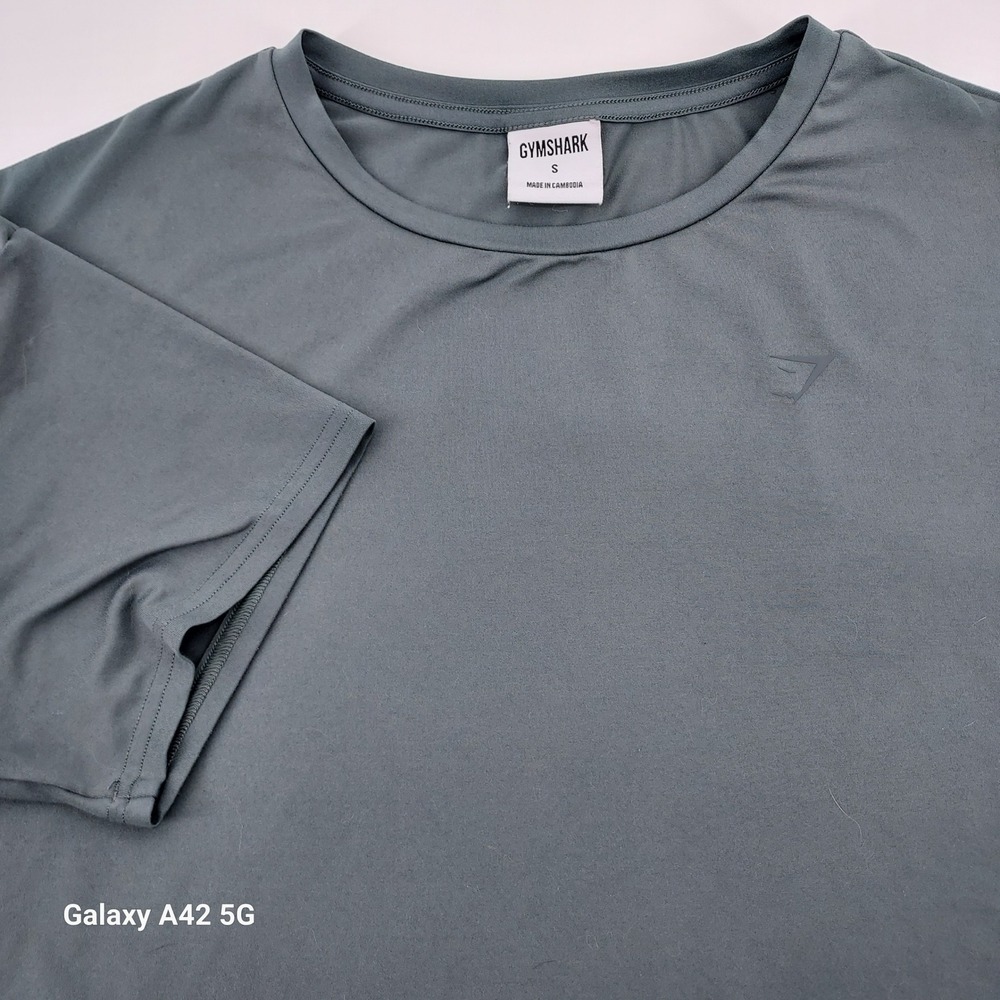 Gymshark Active T Shirt Short Sleeve Crew Neck Gray Men's‎ Size S GLST5559